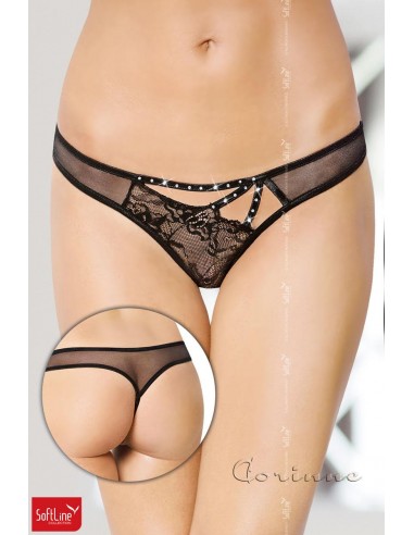 Slip con taglio asimmetrico e strass....