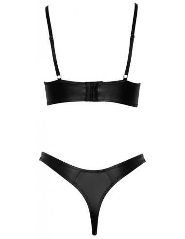 Set intimo 2 pz nero lucido S