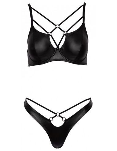 Set intimo 2 pz nero lucido S