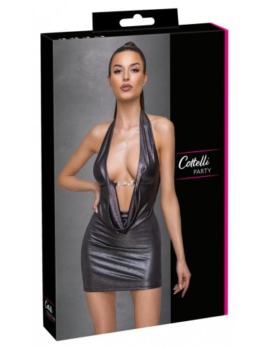 abito sexy clubwear luccicante L