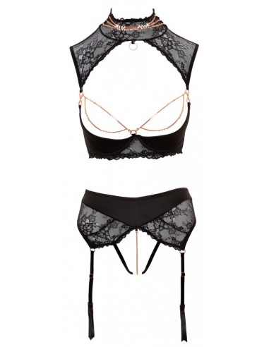 intimo 2 pz con reggicalze Shelf Bra...