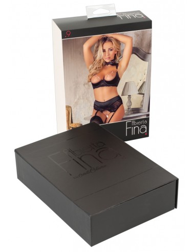 intimo 2 pz con reggicalze Shelf Bra...