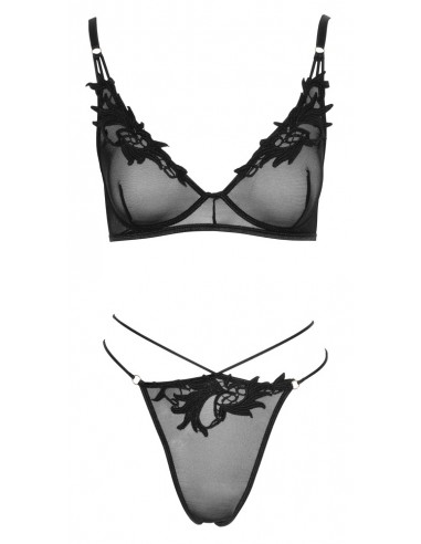 Set reggiseno con tanga floreale...
