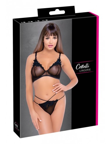 Set reggiseno con tanga floreale...