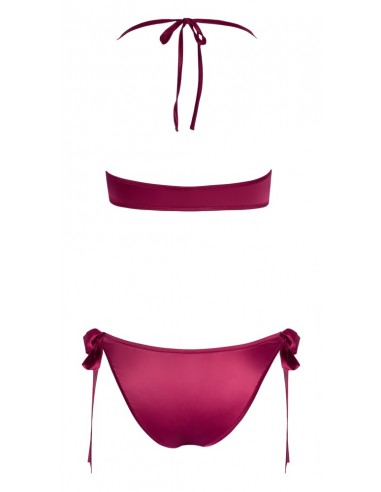 Set 2 Pz bordeux con fiocchi L/XL