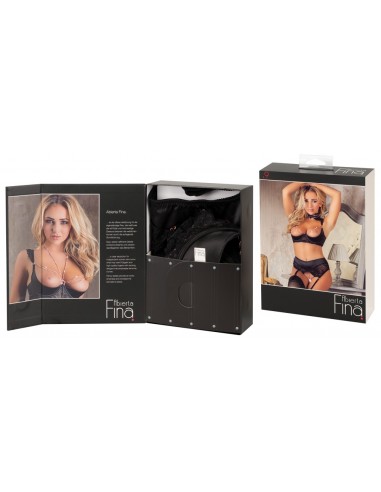 intimo 2 pz con reggicalze Shelf Bra...