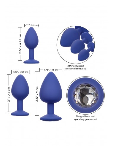 Set 3 Plug Gioiello Cheeky Gems 3 Pcs