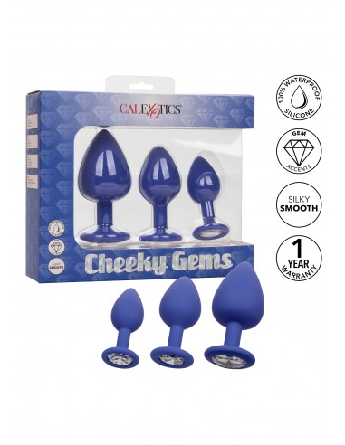 Set 3 Plug Gioiello Cheeky Gems 3 Pcs
