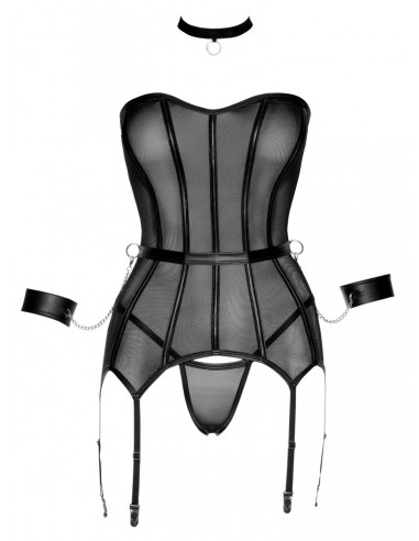 corsetto trasparente con barre...