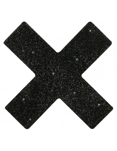 Croci nere scintillanti per capezzoli...