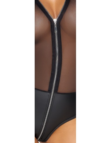 Body trasparente con apertura a Zip M