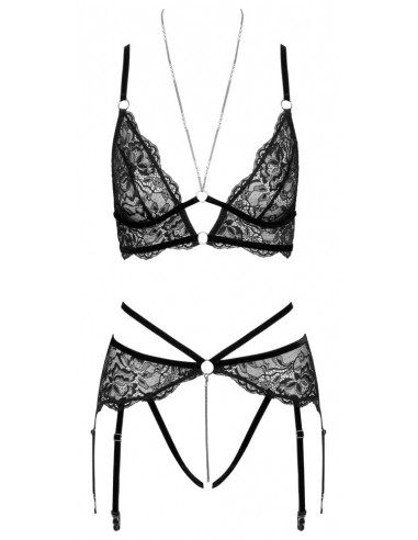 Set 2 pezzi in pizzo e velluto M