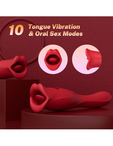 Stimolatore Clitorideo lingua con coda