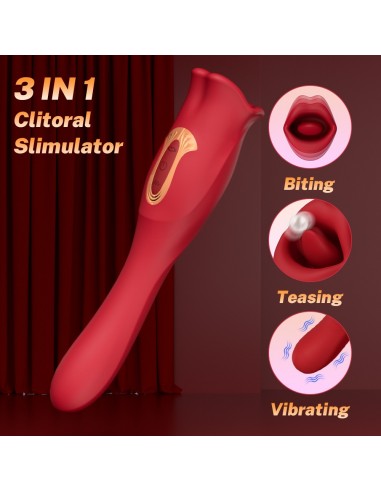 Stimolatore Clitorideo lingua con coda