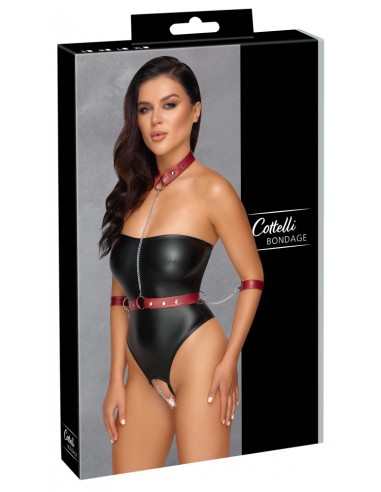 Body Bondage con catene nero opaco M