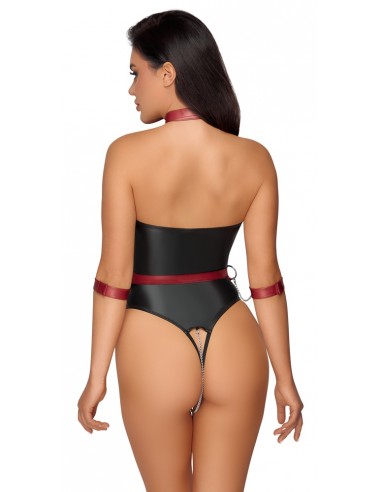 Body Bondage con catene nero opaco M