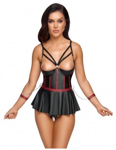 Baby Doll bondage nero con...