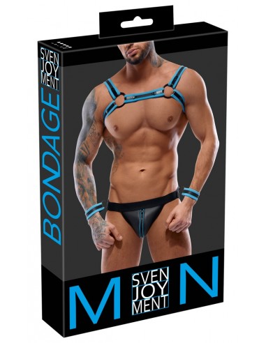 Jockslip con top lucido bicolore M