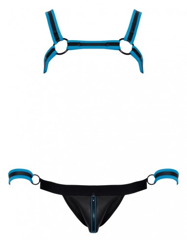 Jockslip con top lucido bicolore M