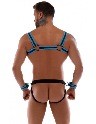 Jockslip con top lucido bicolore M