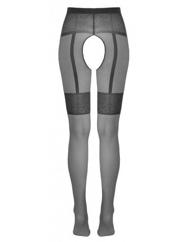 Collant ricamato con disegno...