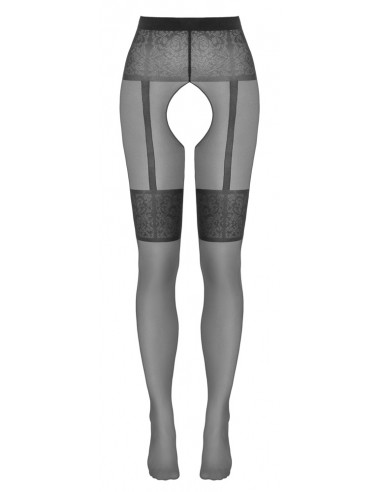 Collant ricamato con disegno...