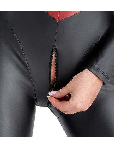 Tuta a maniche lunghe dal look opaco...