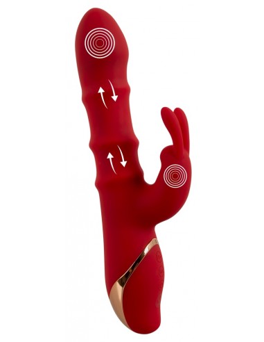vibratore Rabbit con 3 anelli mobili