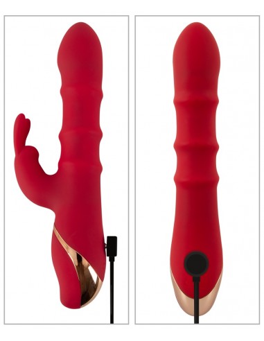 vibratore Rabbit con 3 anelli mobili