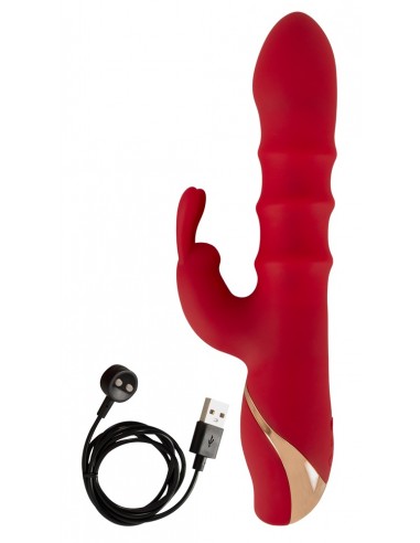 vibratore Rabbit con 3 anelli mobili
