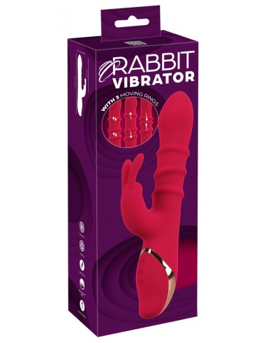 vibratore Rabbit con 3 anelli mobili