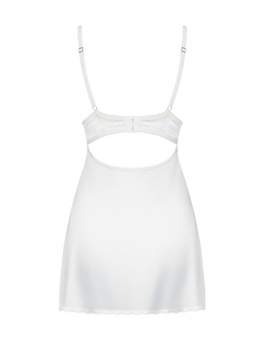 Abito lingerie bianco aderente e...
