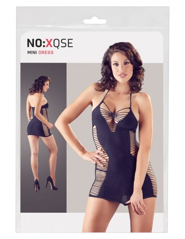 Miniabito a tenuta di pelle con...