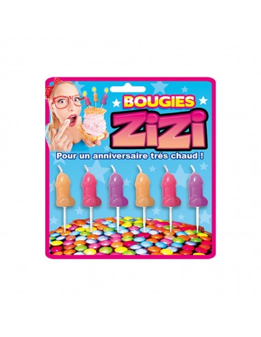 6 CANDELE PISELLO COLORATE PER...