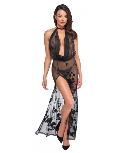 Abito lungo off-the-shoulder di Noir M