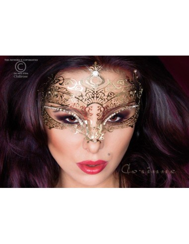 maschera filigranata con strass