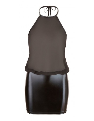 miniabito nero con portacollo per la...