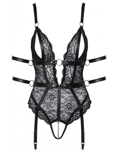 Body in pizzo con 2 bretelle...