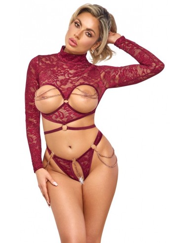 Eccitante set con top a maniche...