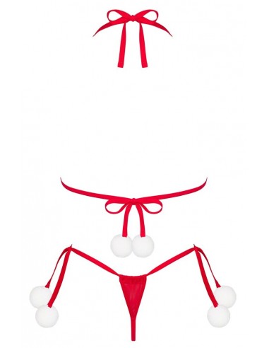 Set di lingerie rosso composto da...