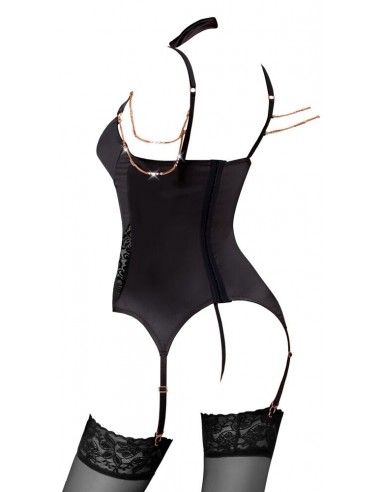 chemise con reggicalze in raso...