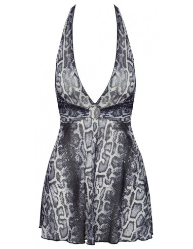 Abito corto leggermente svasato in...