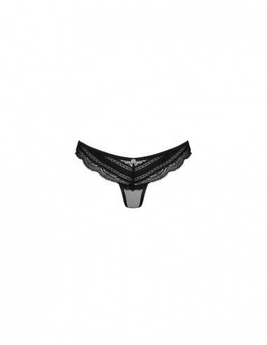 Slip neri Ivannes  di pizzo e rete...