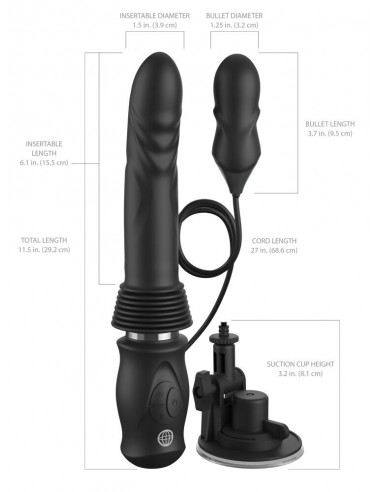 vibratore a spinta Ultimate Silicone...