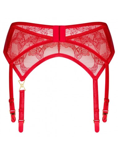 Reggicalze in rosso sensuale S/M