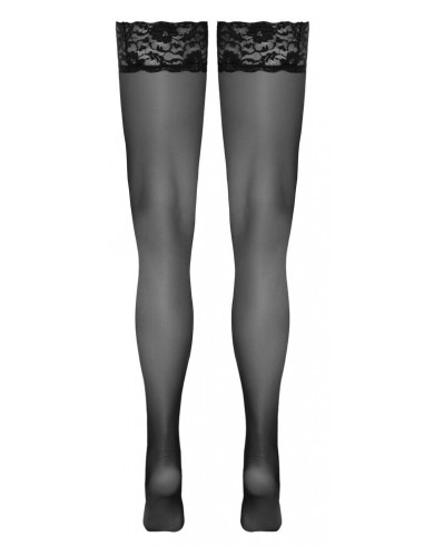 Calze nere autoreggenti con un...