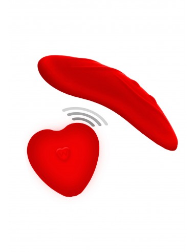 slip di pizzo rosso, uno stimolatore...