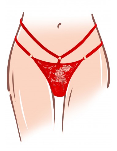 slip di pizzo rosso, uno stimolatore...