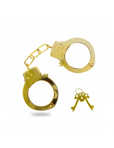 Manette oro Metal Handcuffs Gold