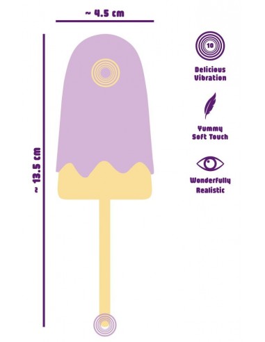 Vibratore lay-on a forma di gelato a...